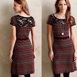‼️ SALE TODAY ONLY $12‼️ Anthropologie ✦ Sparrow Striped Lace Dress ✦ Size Small